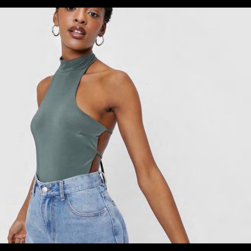 NEW!! Sage Color Bodysuit Size: S